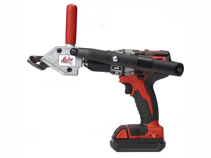 Фото №2. Насадка MALCO TurboShear TS1 вместе с дрелью