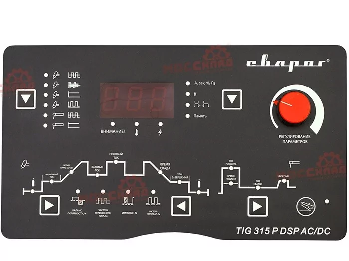 Фото №4. Панель управления. Сварочный инвертор Сварог TECH TIG 315 P DSP AC/DC (E106)