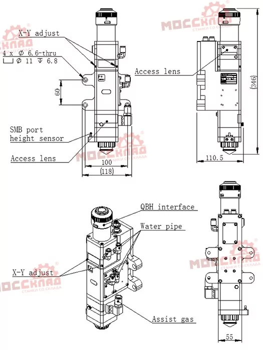 Фото №2. Размеры Raytools Automation (Shanghai) Co Ltd BM109