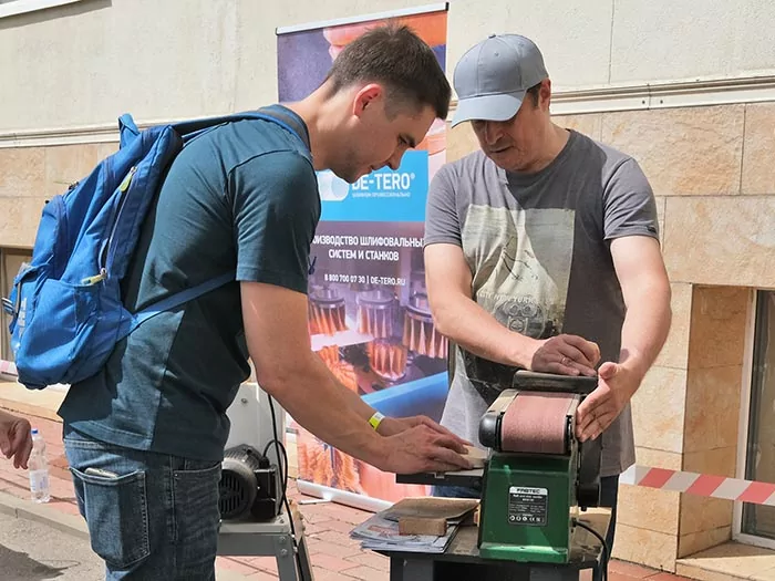 Тестирование шлифовального станка FABTEC BDS150
