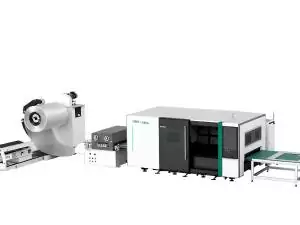 Промышленная лазерная линия OREE LASER OR-R 3015 с автоматической подачей рулона Raycus 3000W