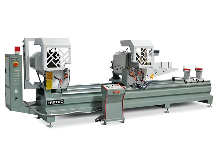Фото №1. Главное фото: Двухголовочная отрезная пила FABTEC LJZ2S-500x3700 для алюминиевого профиля с ЧПУ
